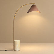 Bentra Arc Floor Lamp illuminated