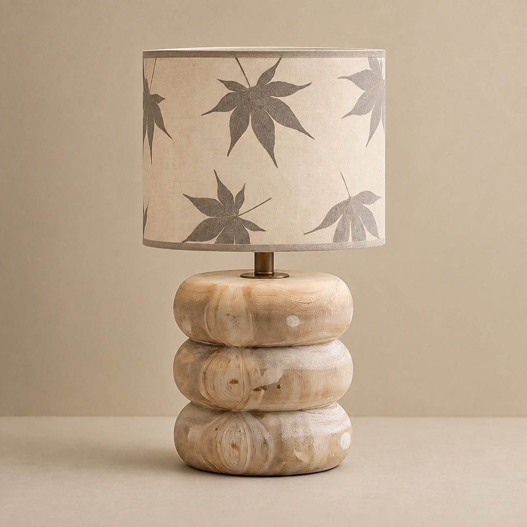 Ease & Settle botanical shade stone table lamp 01