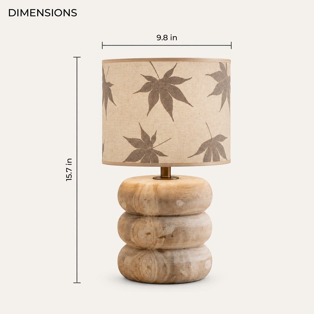 Ease & Settle botanical shade stone table lamp 03