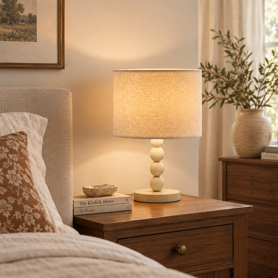 Ease & Settle ceramic bead table lamp 04