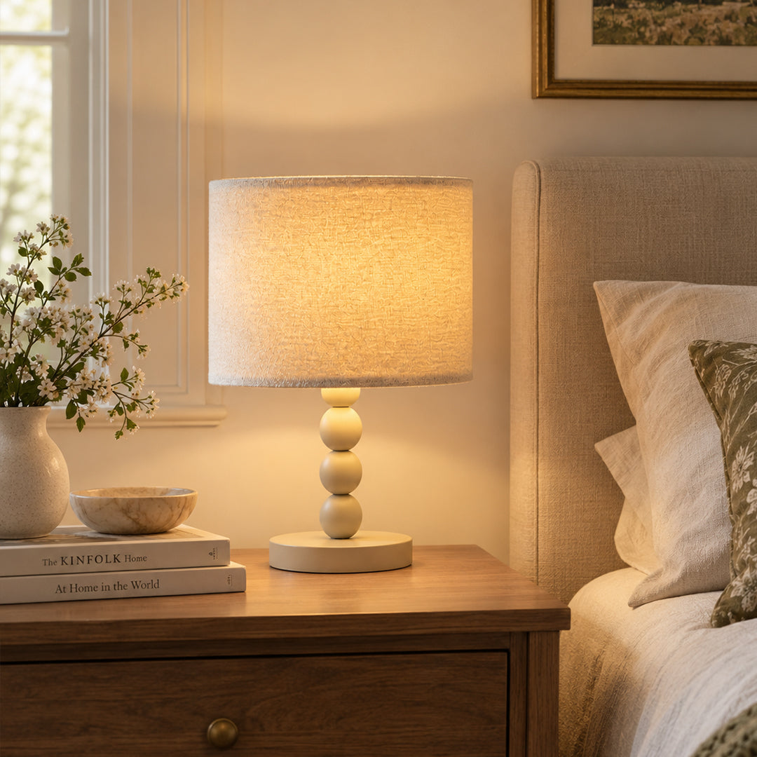 Ease & Settle ceramic bead table lamp 05