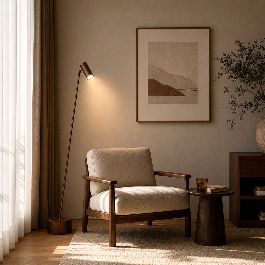Ease & Settle minimal black floor lamp 04