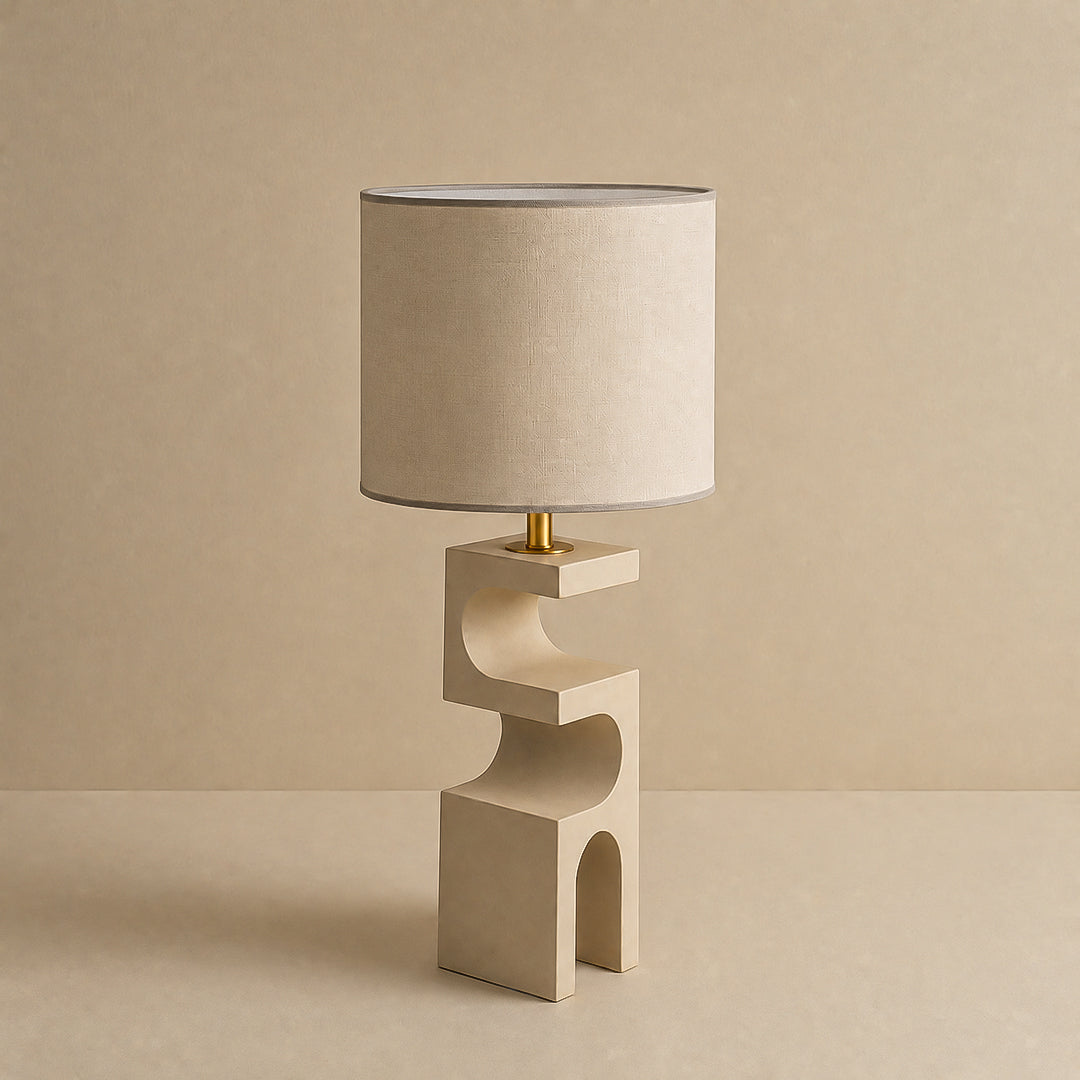 Ease & Settle sculptural geometric table lamp 01