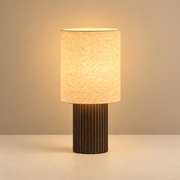 Ruve Fluted Wood Table Lamp — product view