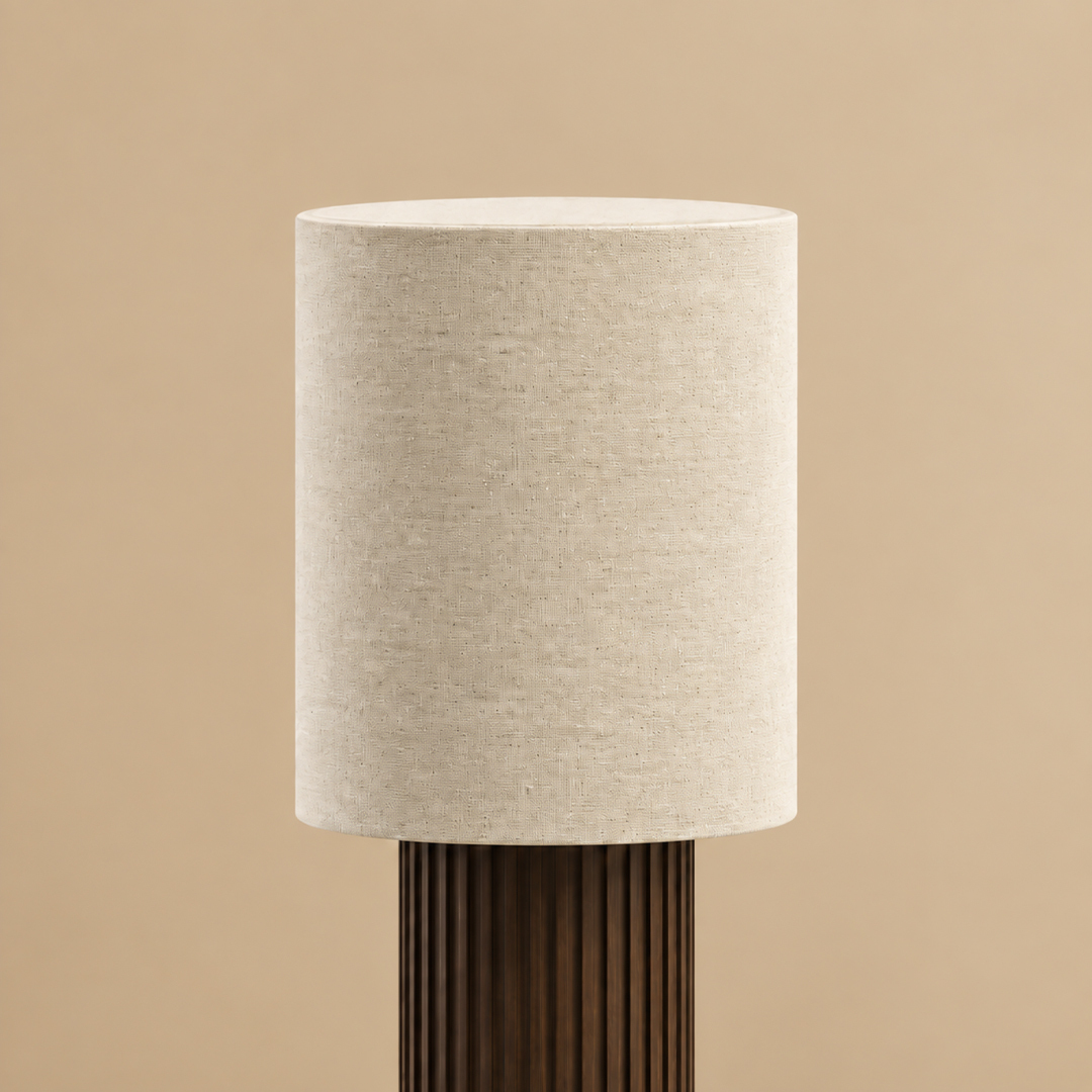 Ruve Fluted Wood Table Lamp — product view