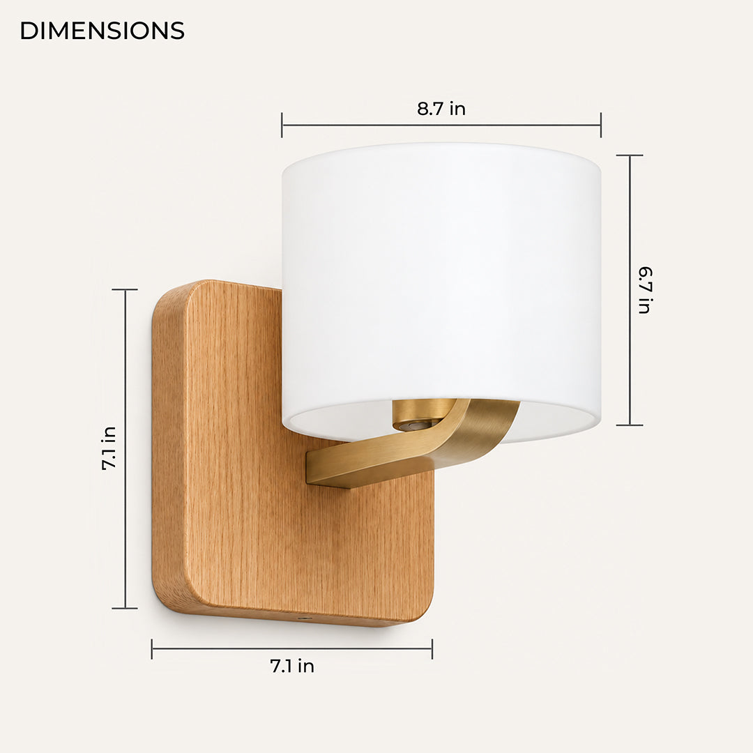 Ease & Settle wood wall sconce 03